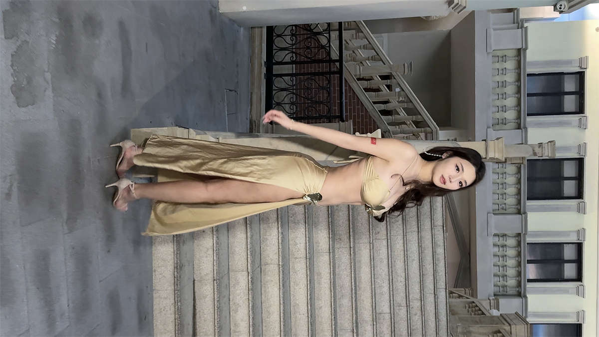 图片[2]-东方之门-黄色内衣（视频版）-日更街拍