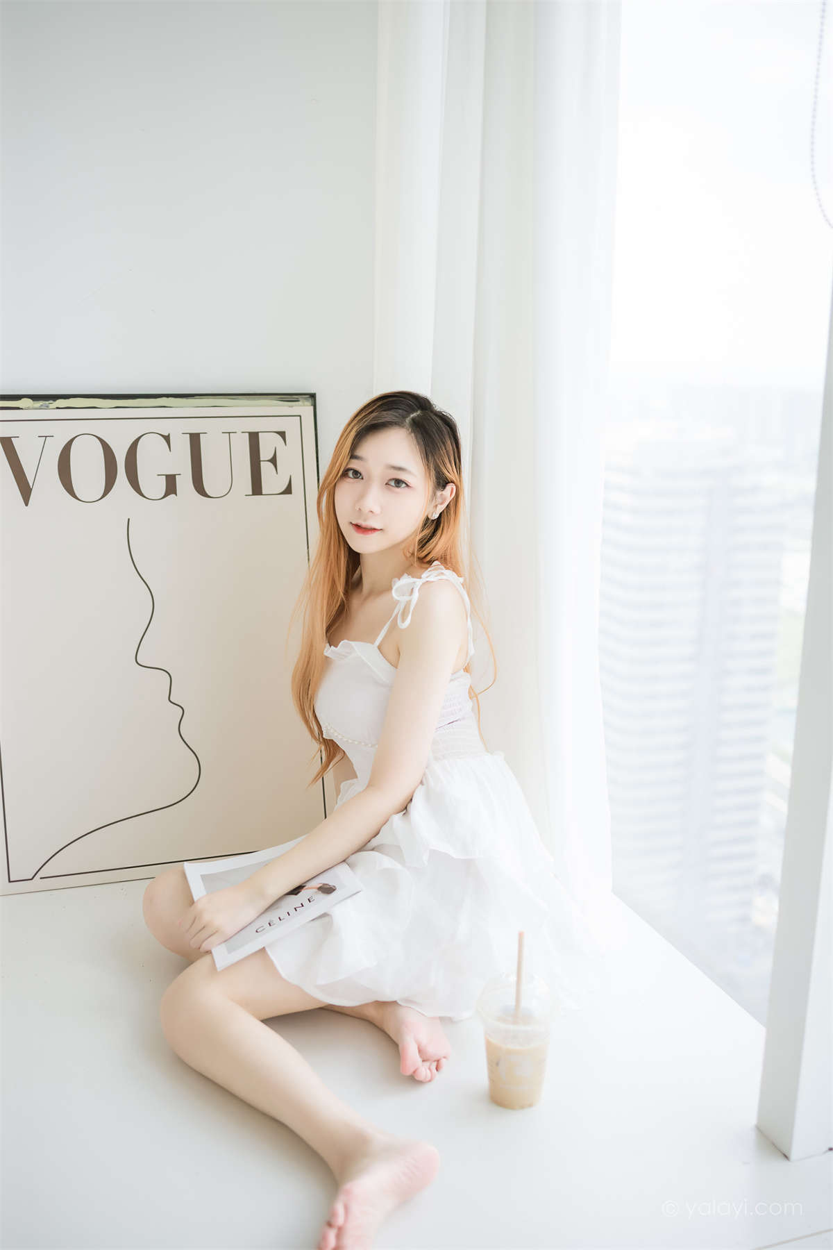 图片[2]-YALAYI雅拉伊2022.12.03 NO.989 白衣丽人 夜夜-日更街拍