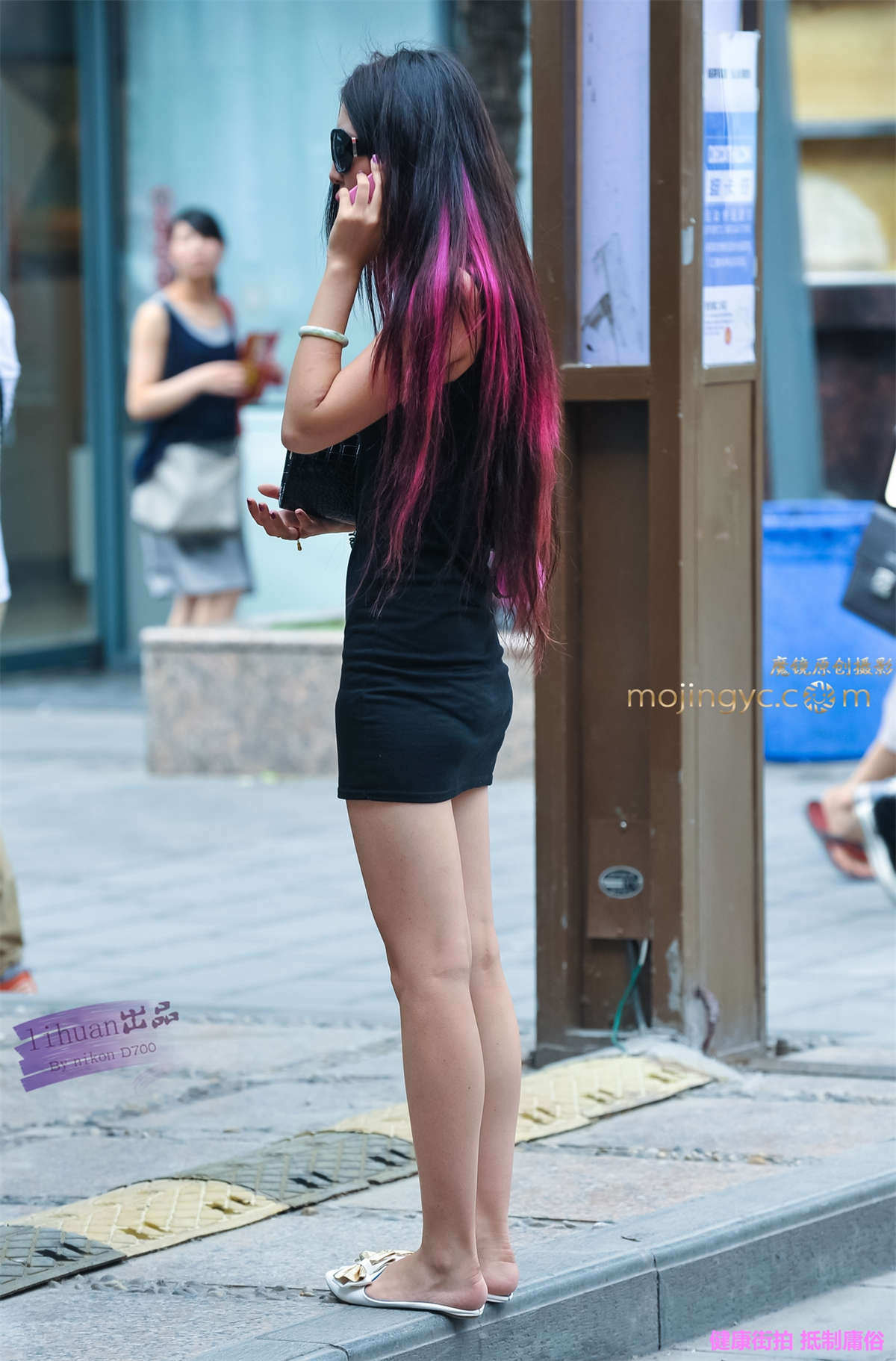 图片[2]-李欢原创-短裙，紧翘（8P）-日更街拍