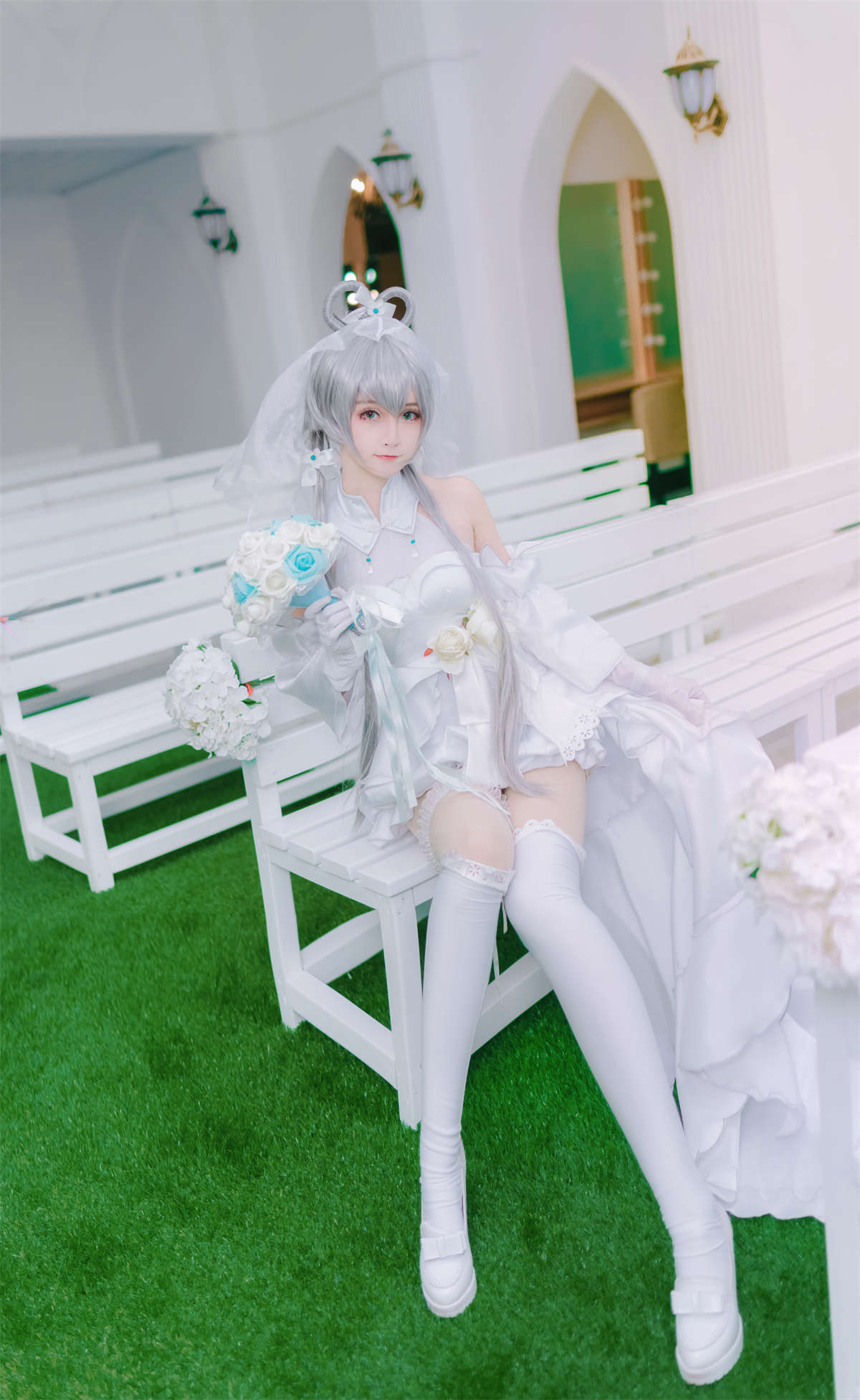yui金鱼 洛天依婚纱-日更街拍