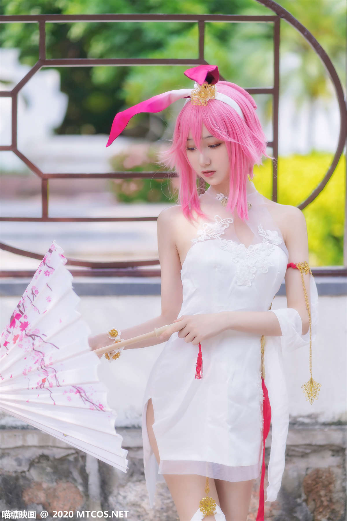 喵糖映画 HML.020 八重樱旗袍-日更街拍