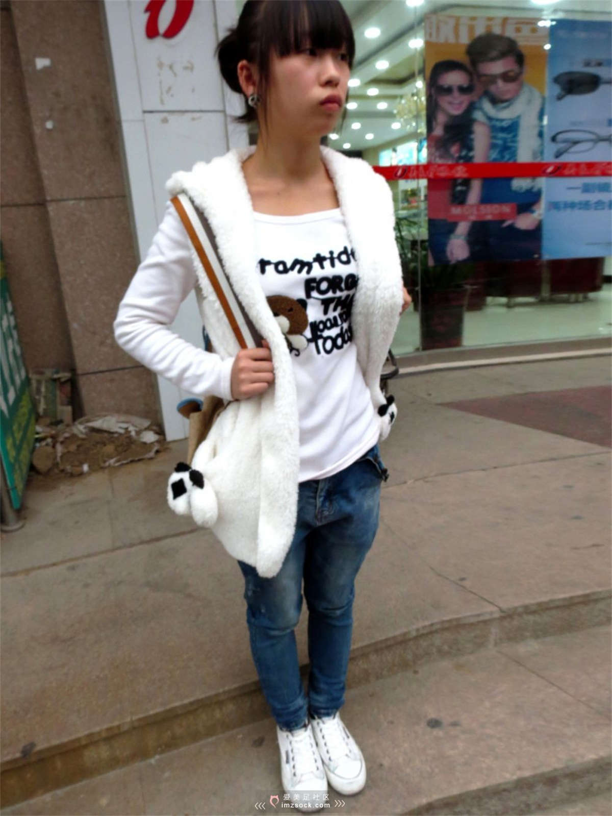 MZSOCK-2018 No.222 萝莉小黑丝帆布鞋的味道-日更街拍