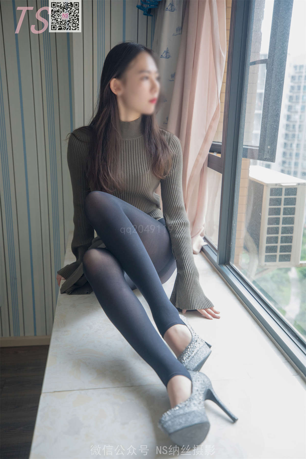 纳丝摄影No.274 蓝淋-日更街拍