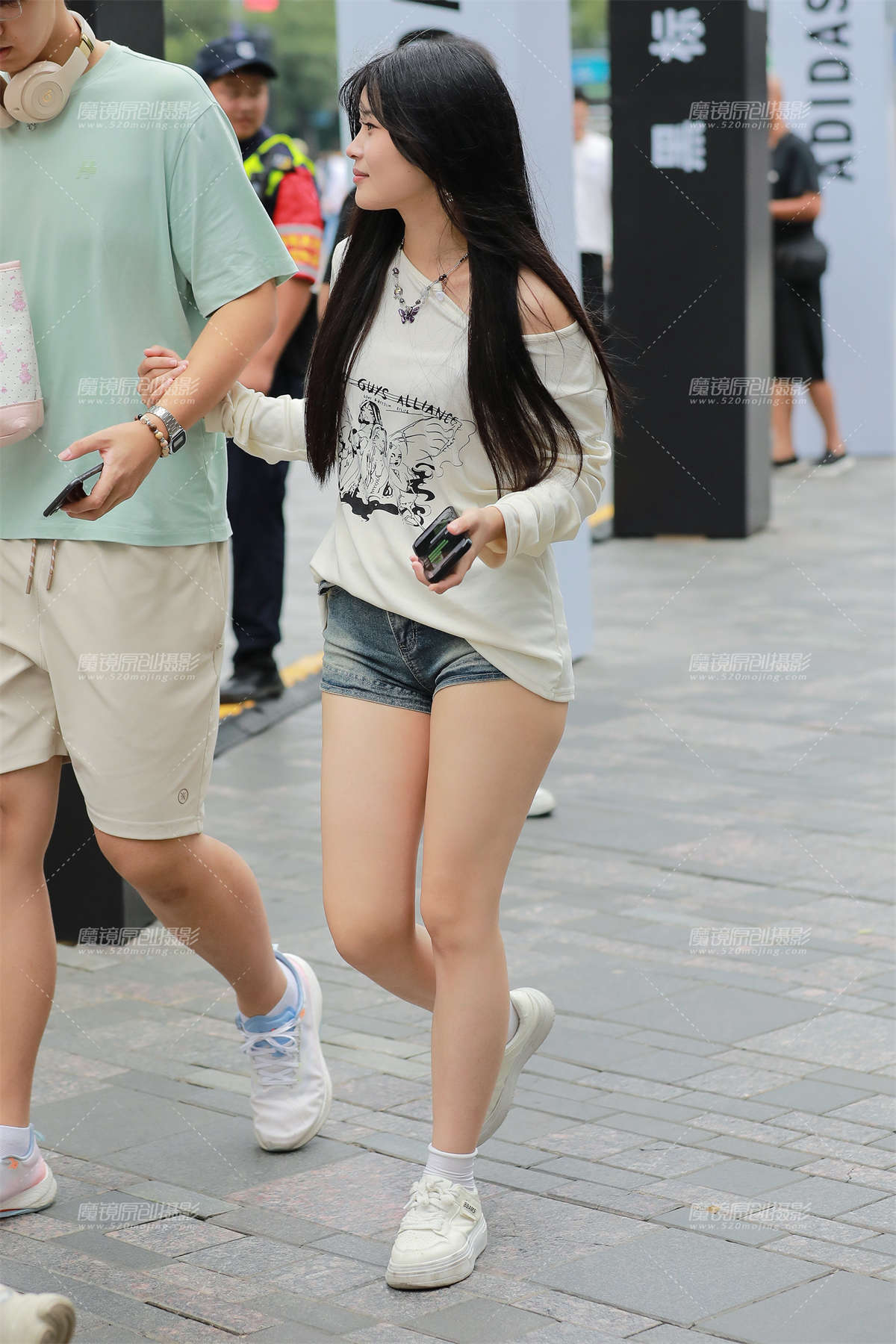 图片[2]-牛仔热裤女友-日更街拍