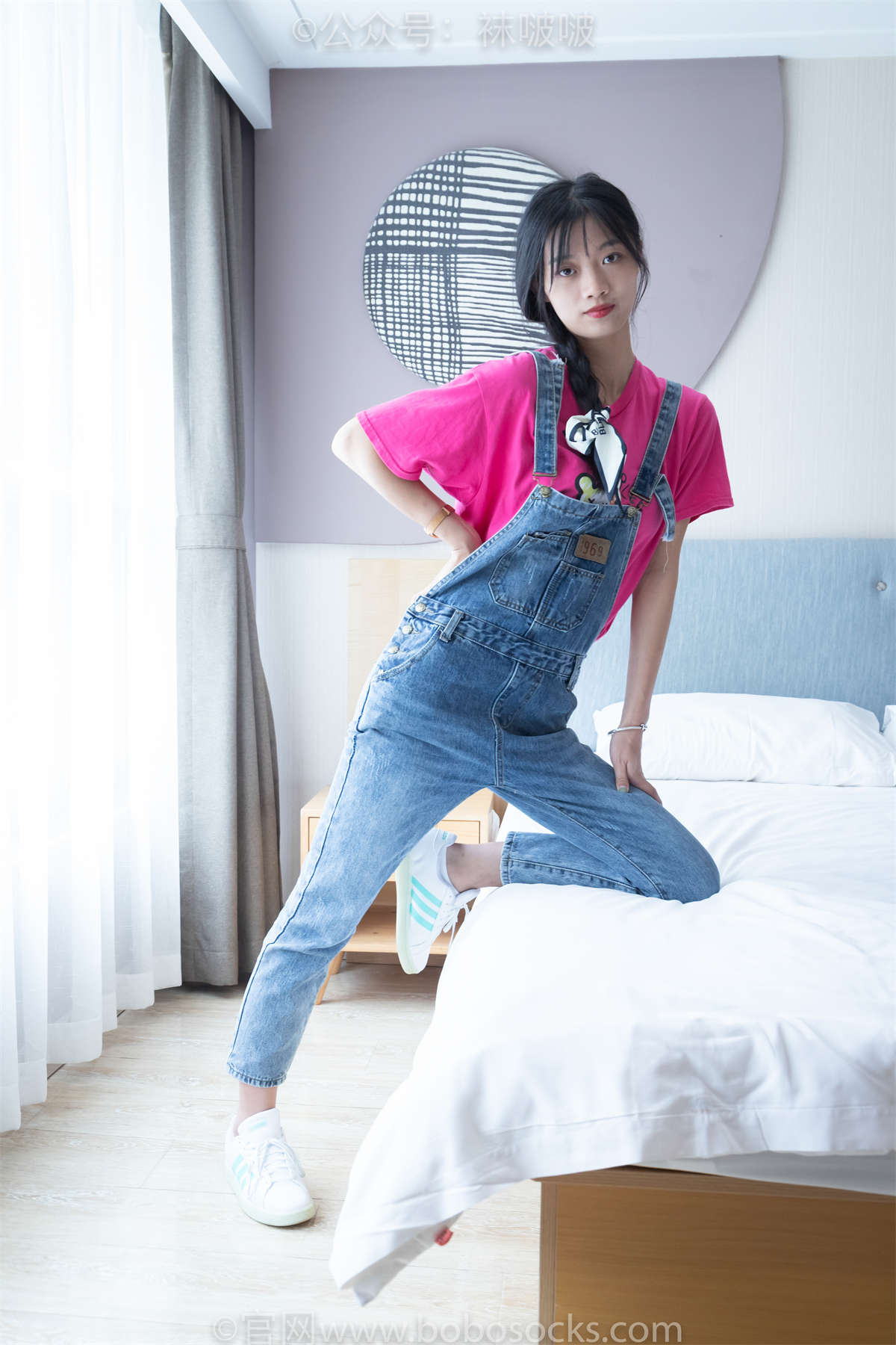图片[2]-袜啵啵 No.024 涵涵-板鞋、白棉袜、裸足常规加长版-日更街拍