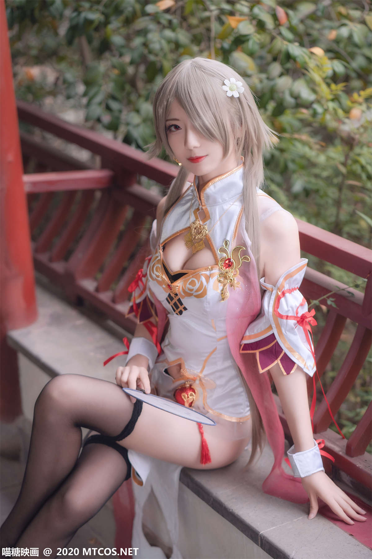 喵糖映画 HML.021 浣溪沙旗袍-日更街拍