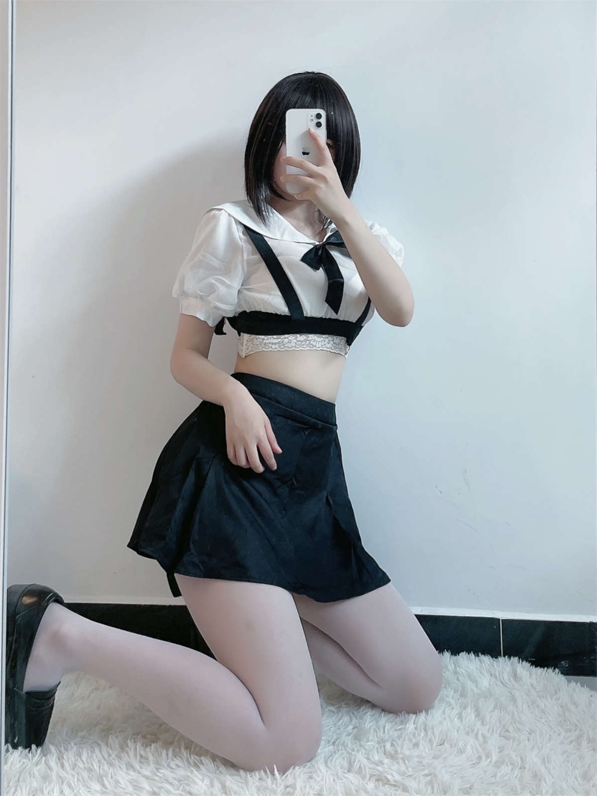 图片[2]-田璐璐 NO.003 白丝短裙-日更街拍