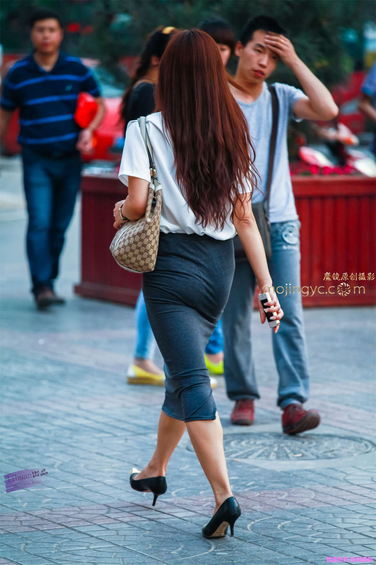 李欢原创-灰色一步裙（13P）-日更街拍