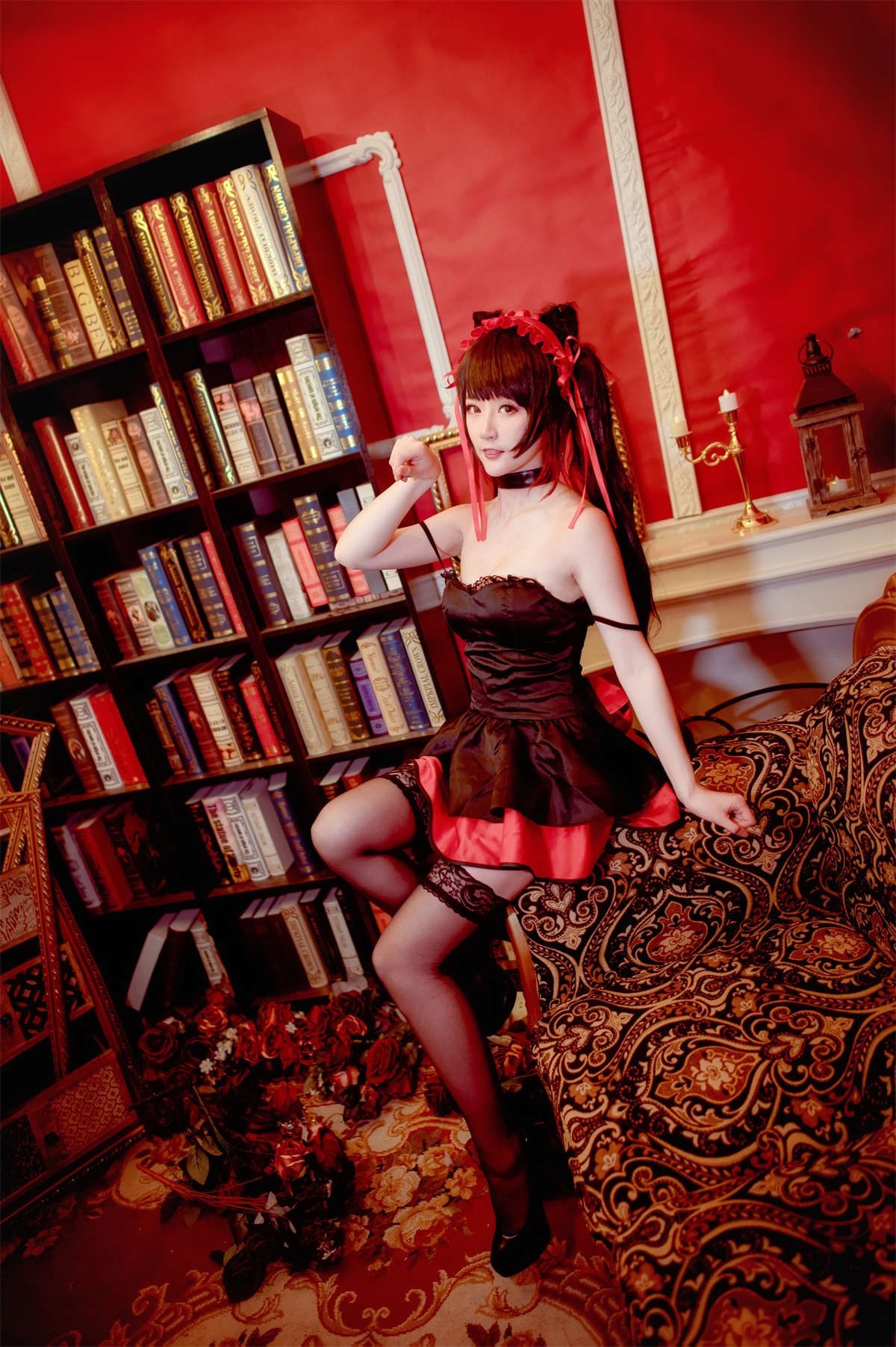 图片[2]-yui金鱼 时崎狂三 黑裙-日更街拍