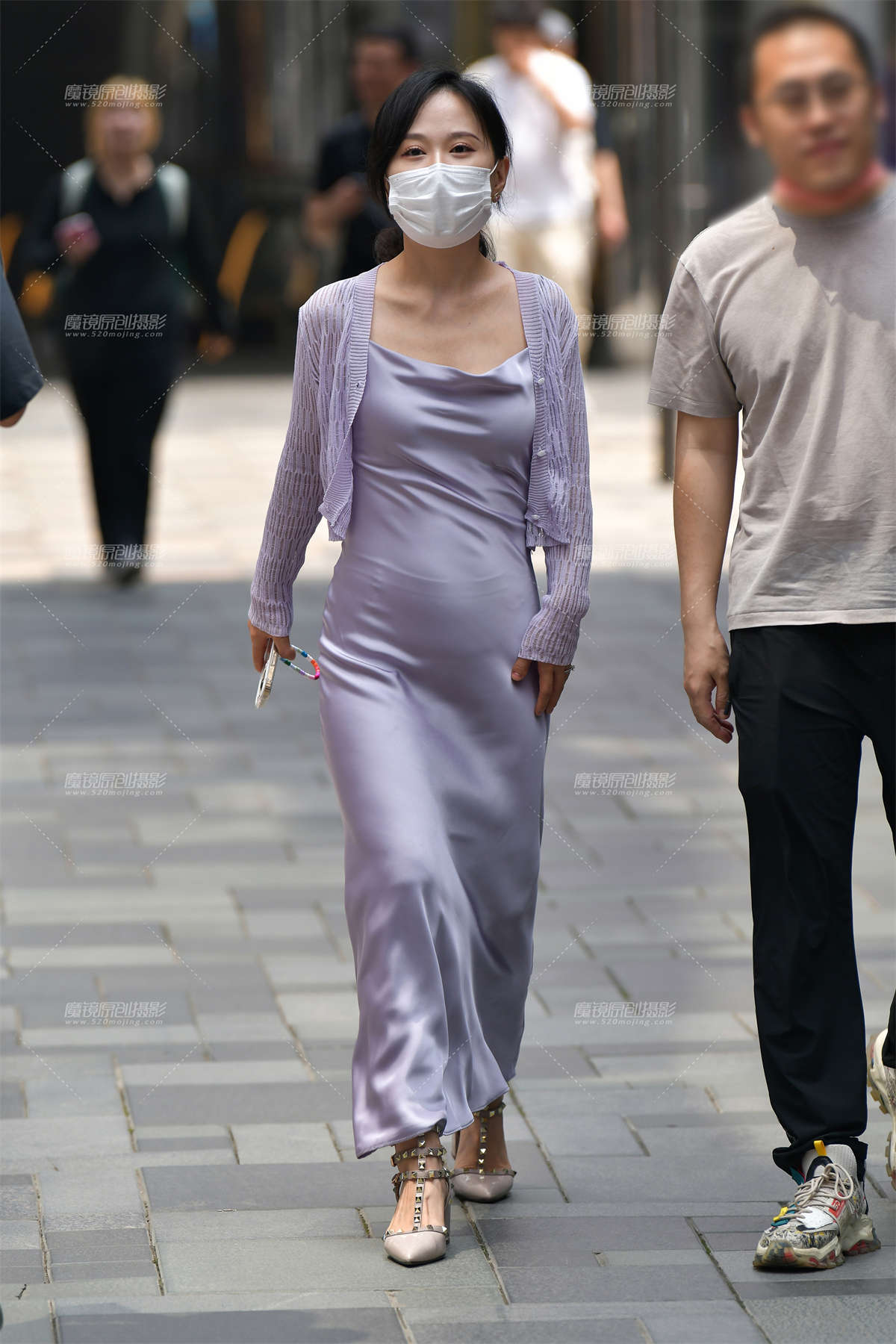 图片[2]-★真丝顺滑长裙美女-日更街拍