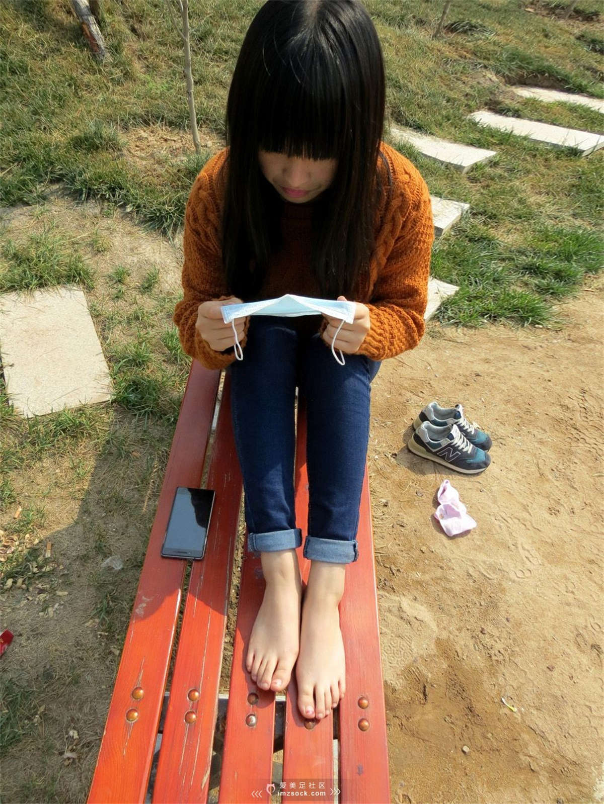 图片[2]-MZSOCK-2018 No.230 N字牛仔裤可爱女生船袜_裸足 【第一季】-日更街拍