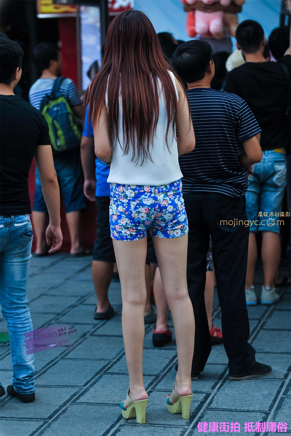 李欢原创-长腿，短裤（12P）-日更街拍