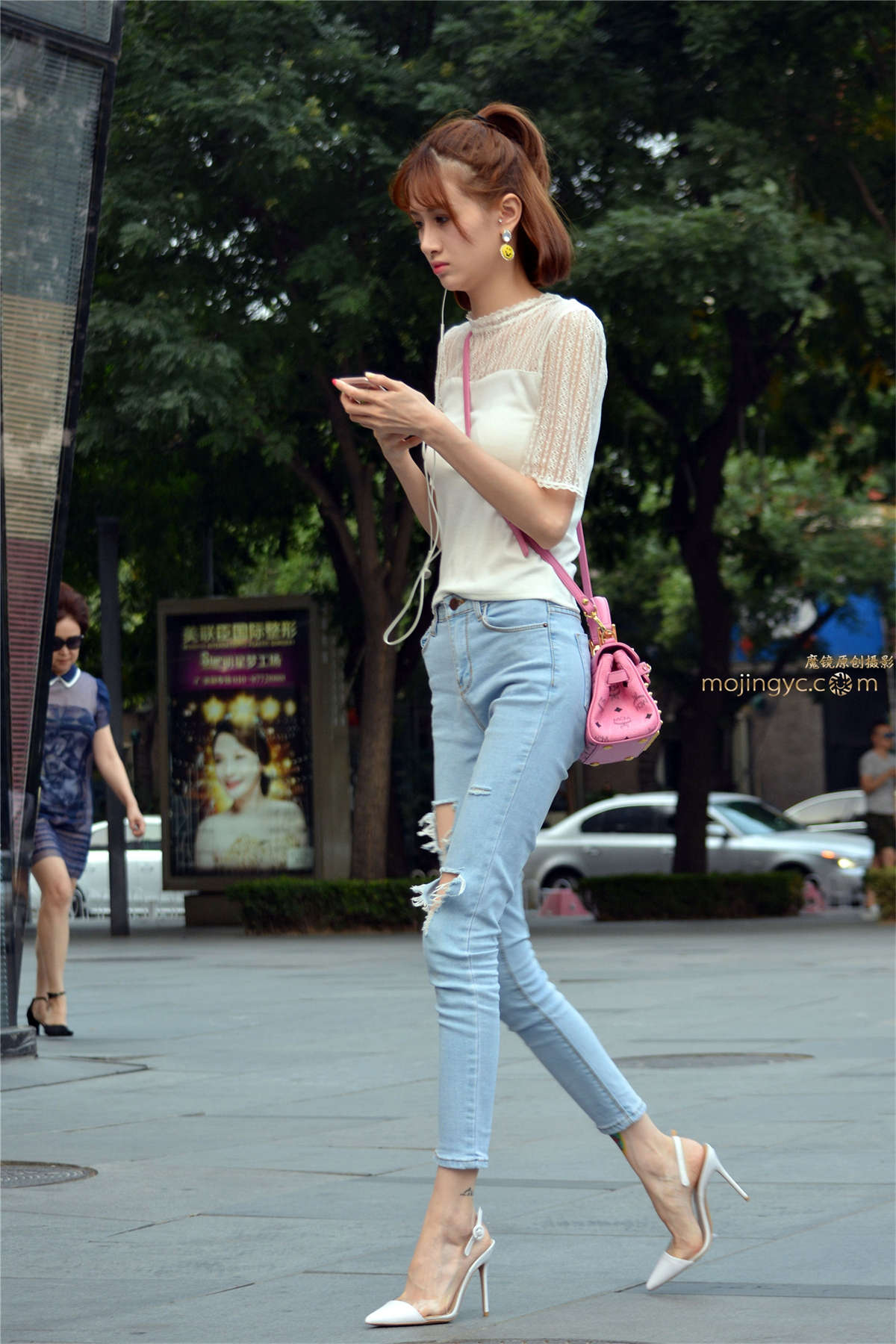 街拍：骨感美高跟-日更街拍