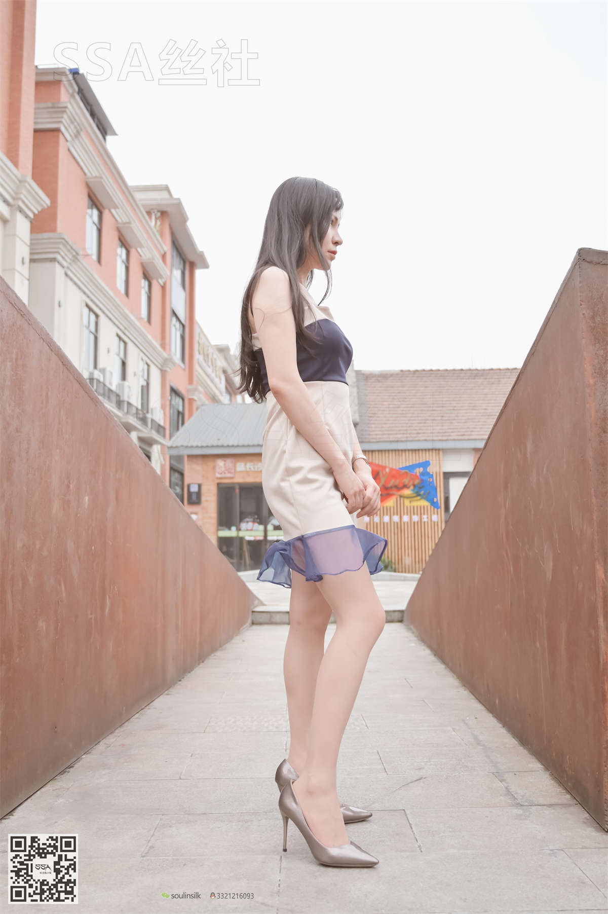 图片[2]-SSA丝社 NO.099 雪梨 腿模雪梨街拍短裙肉丝-日更街拍