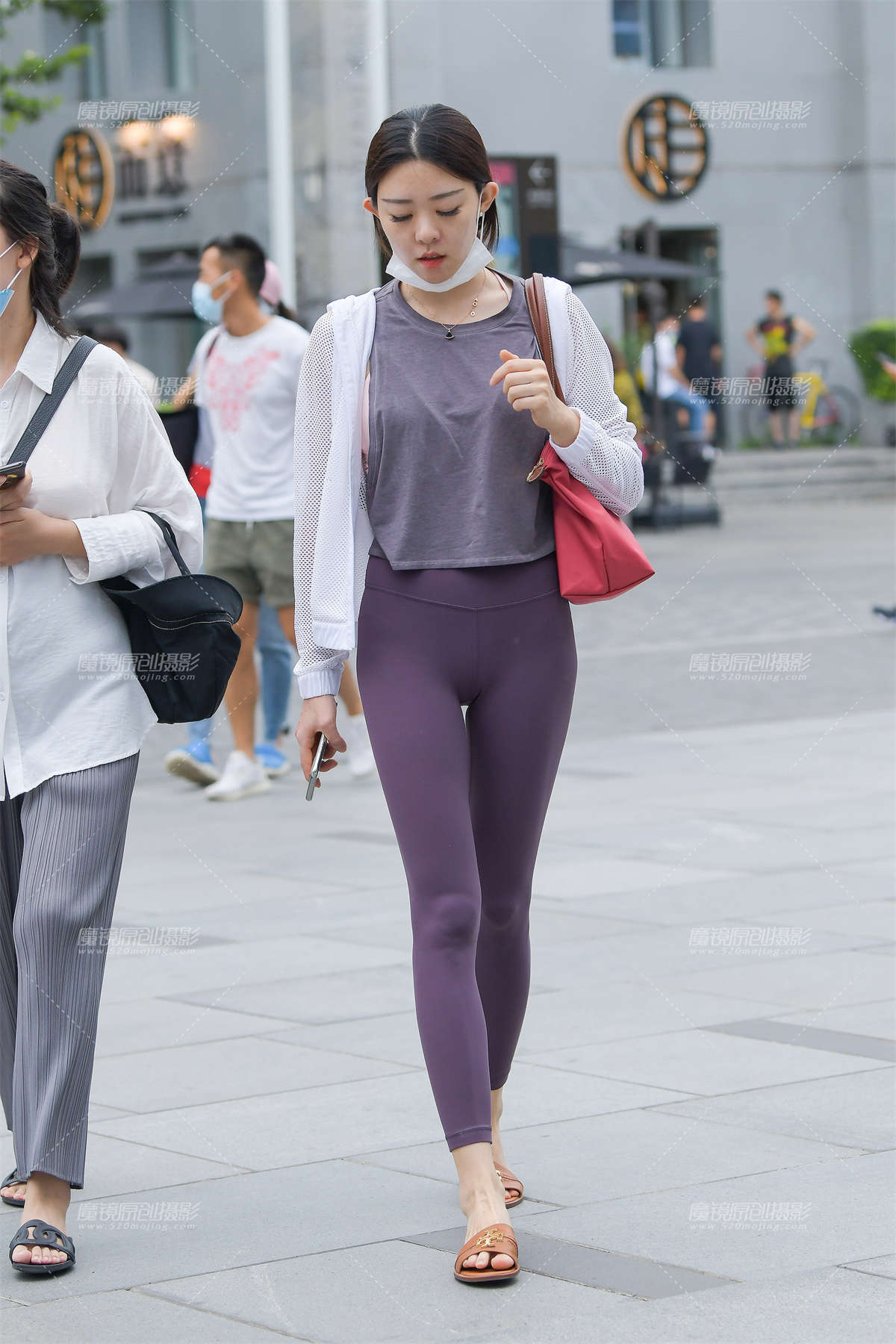 【赛德克赛帖】紫色瑜珈裤-日更街拍