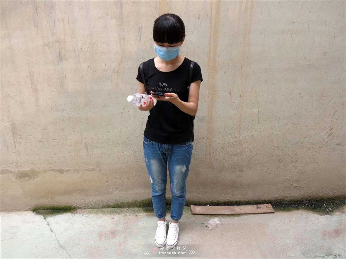 MZSOCK-2018 No.232 牛仔裤帆布鞋清纯马尾妹子 【第一季】-日更街拍