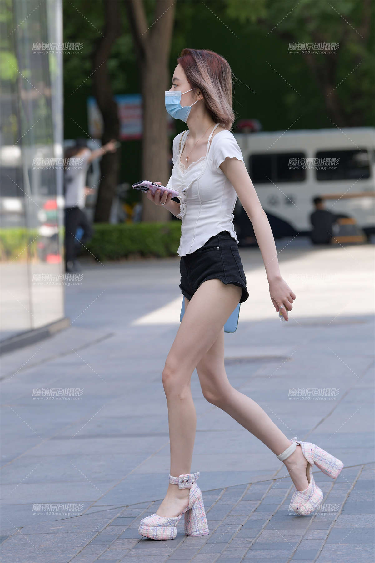 图片[2]-搭讪黑色热裤小妹-日更街拍