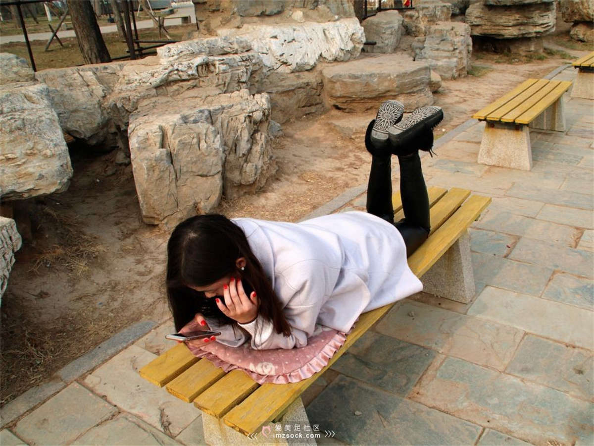 MZSOCK-2018 No.237 小姐姐的皮裤白棉袜足底秀【第三季】-日更街拍