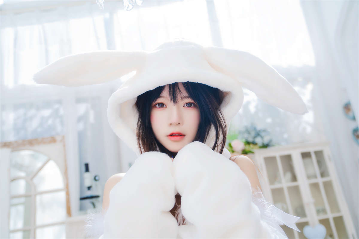 图片[2]-桜桃喵 – 小白兔02-日更街拍