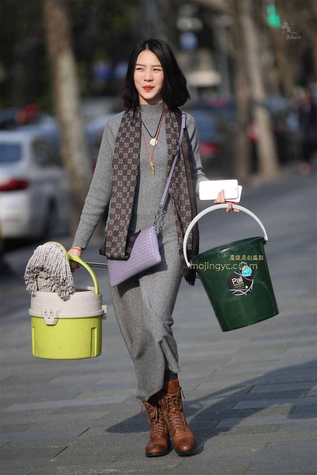 阿奔.2016.4.03.專用家政婦.8p-日更街拍