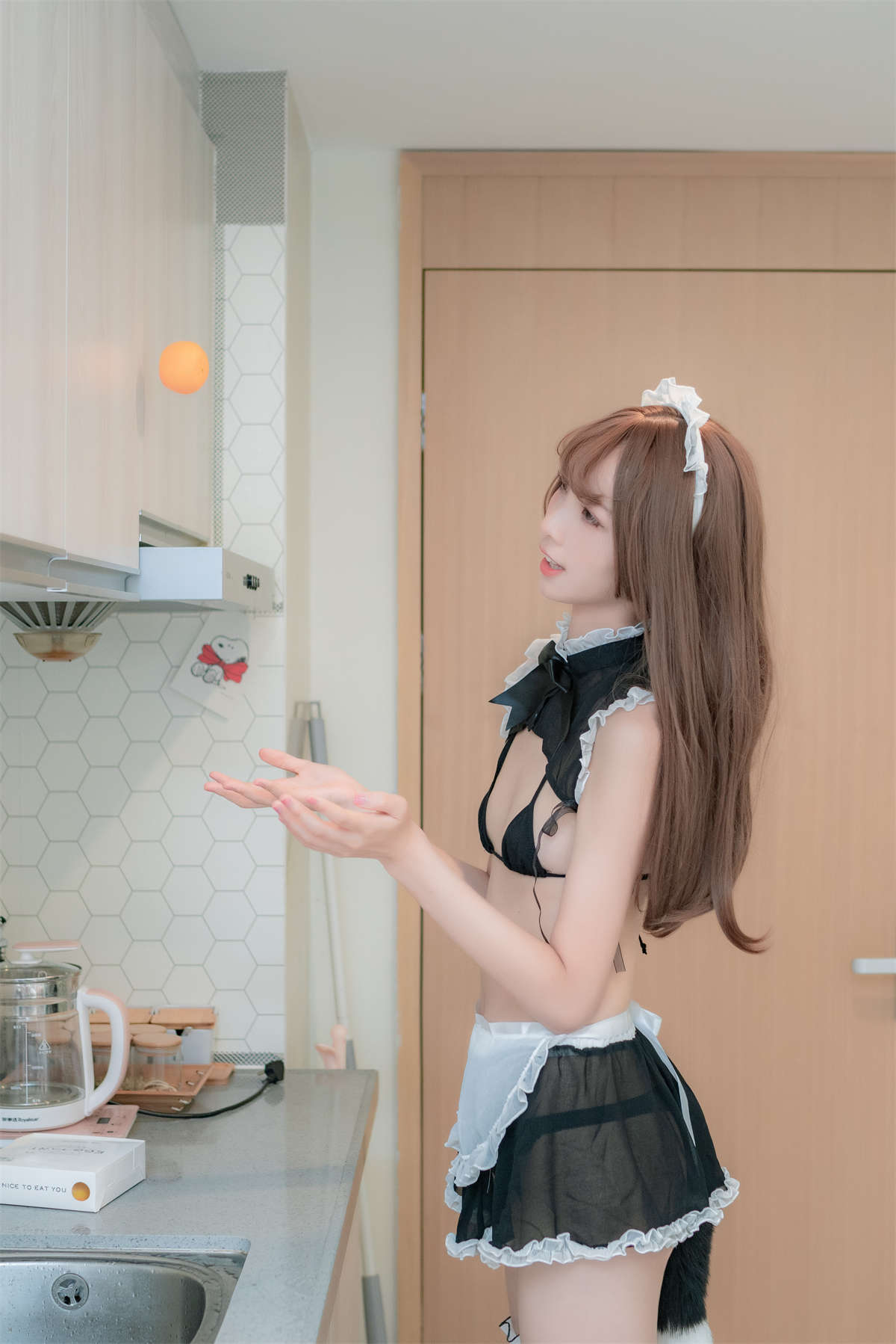 图片[2]-西瓜 私房女仆-日更街拍