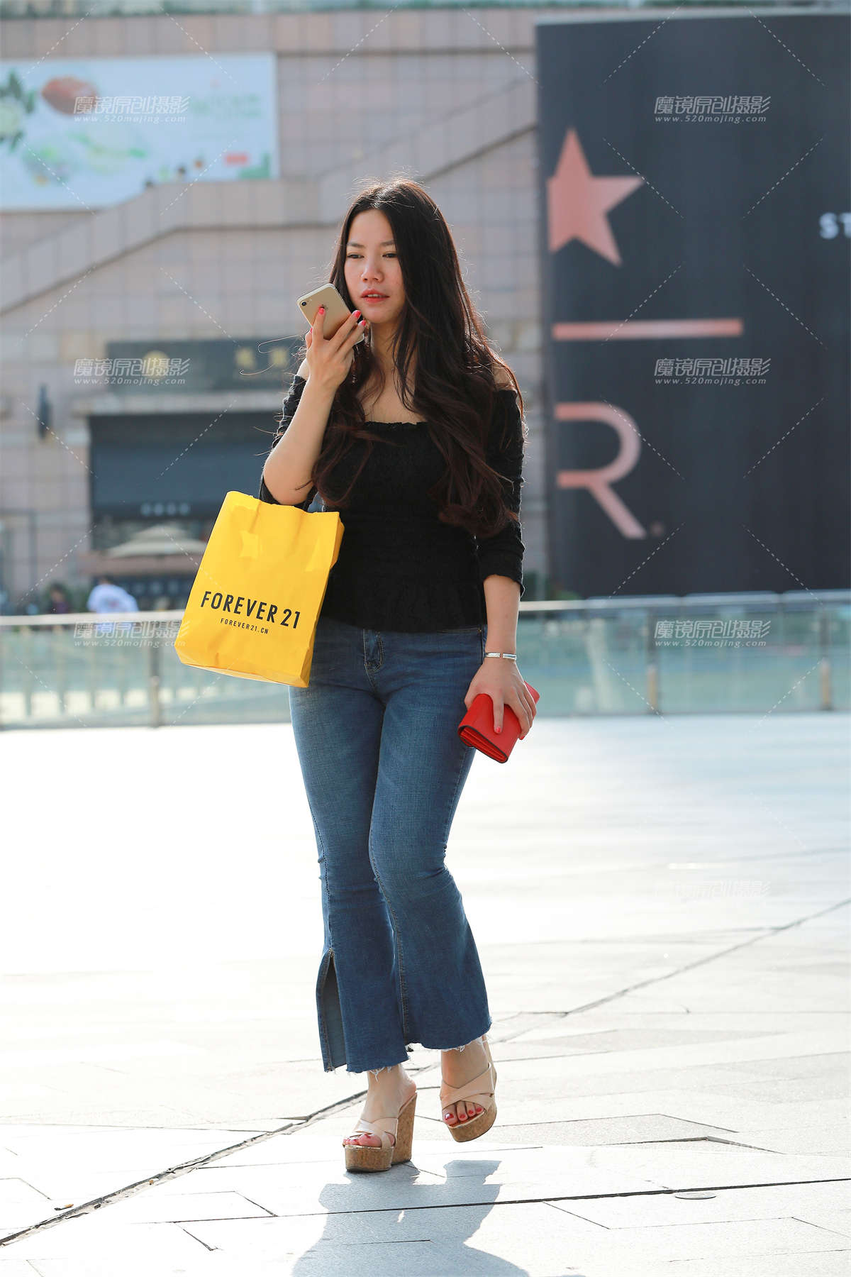 九分喇叭紧牛-日更街拍