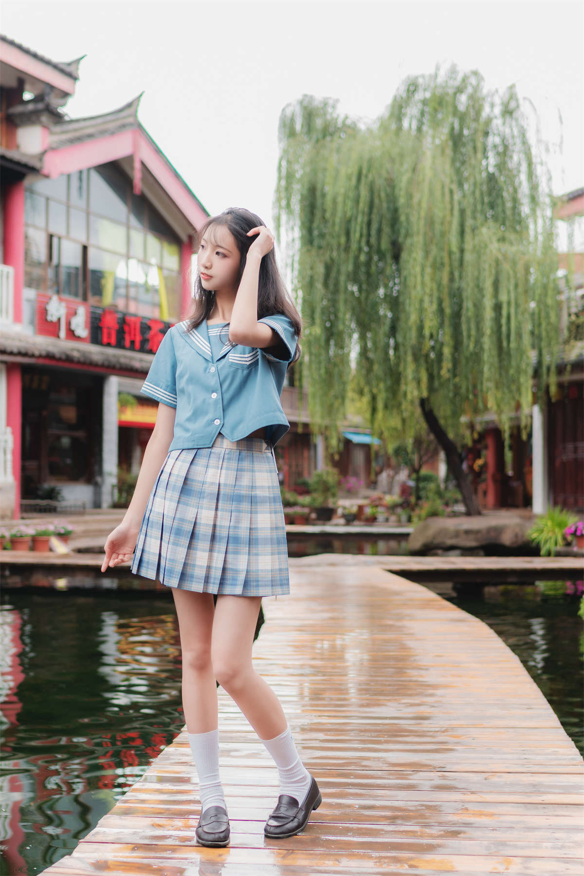 图片[2]-西瓜 丽江写真JK户外-日更街拍