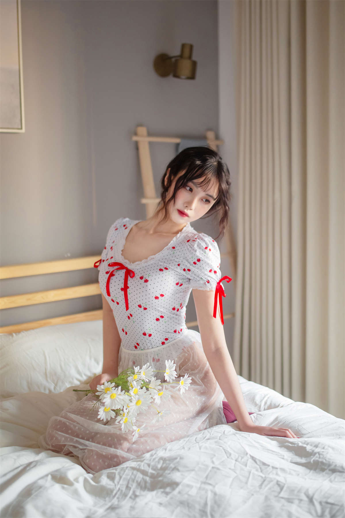 图片[2]-念雪ww NO.036 红玫瑰-日更街拍