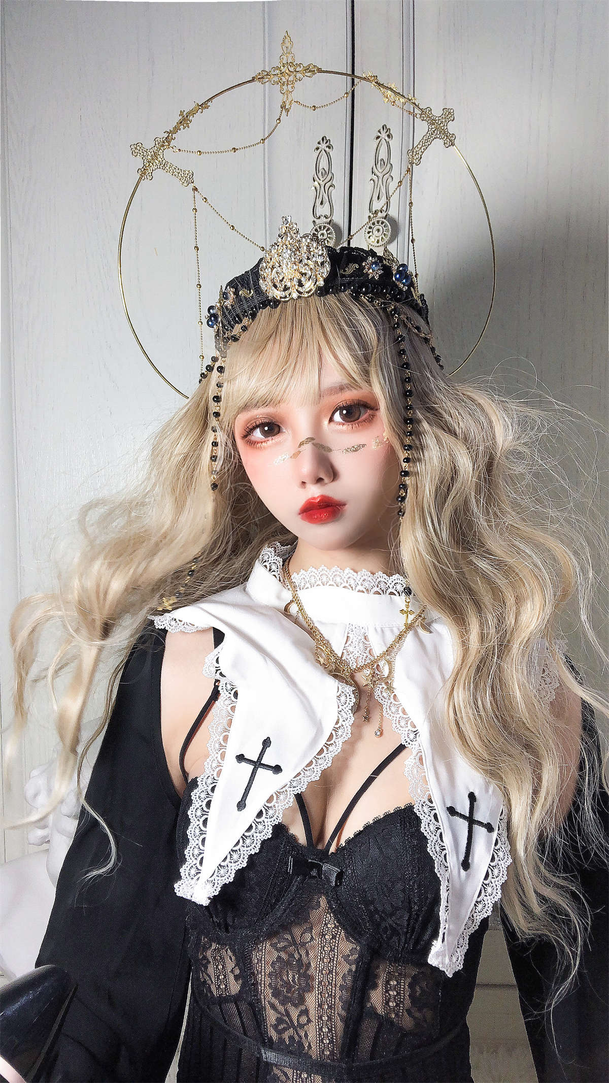 图片[2]-果咩酱w NO.011 叛逆修女-日更街拍