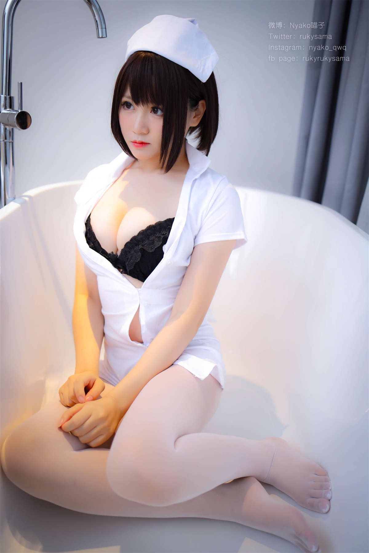 图片[2]-Nyako喵子 NO.003 护士服-日更街拍