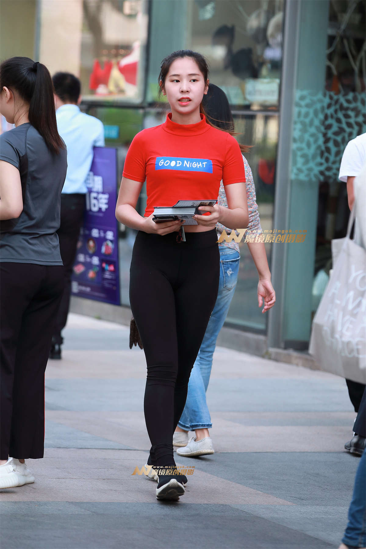 紧身裤-日更街拍