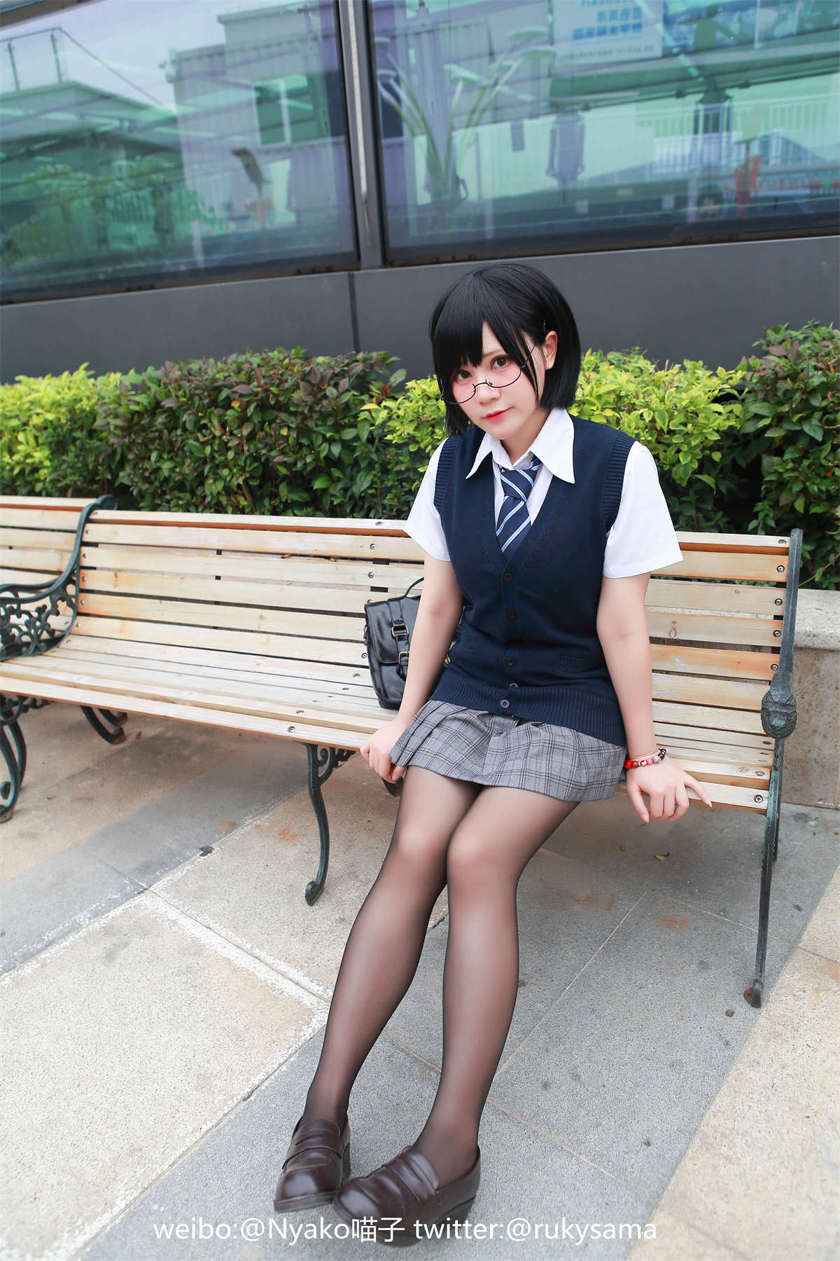 图片[2]-Nyako喵子 NO.004 高中生02-日更街拍