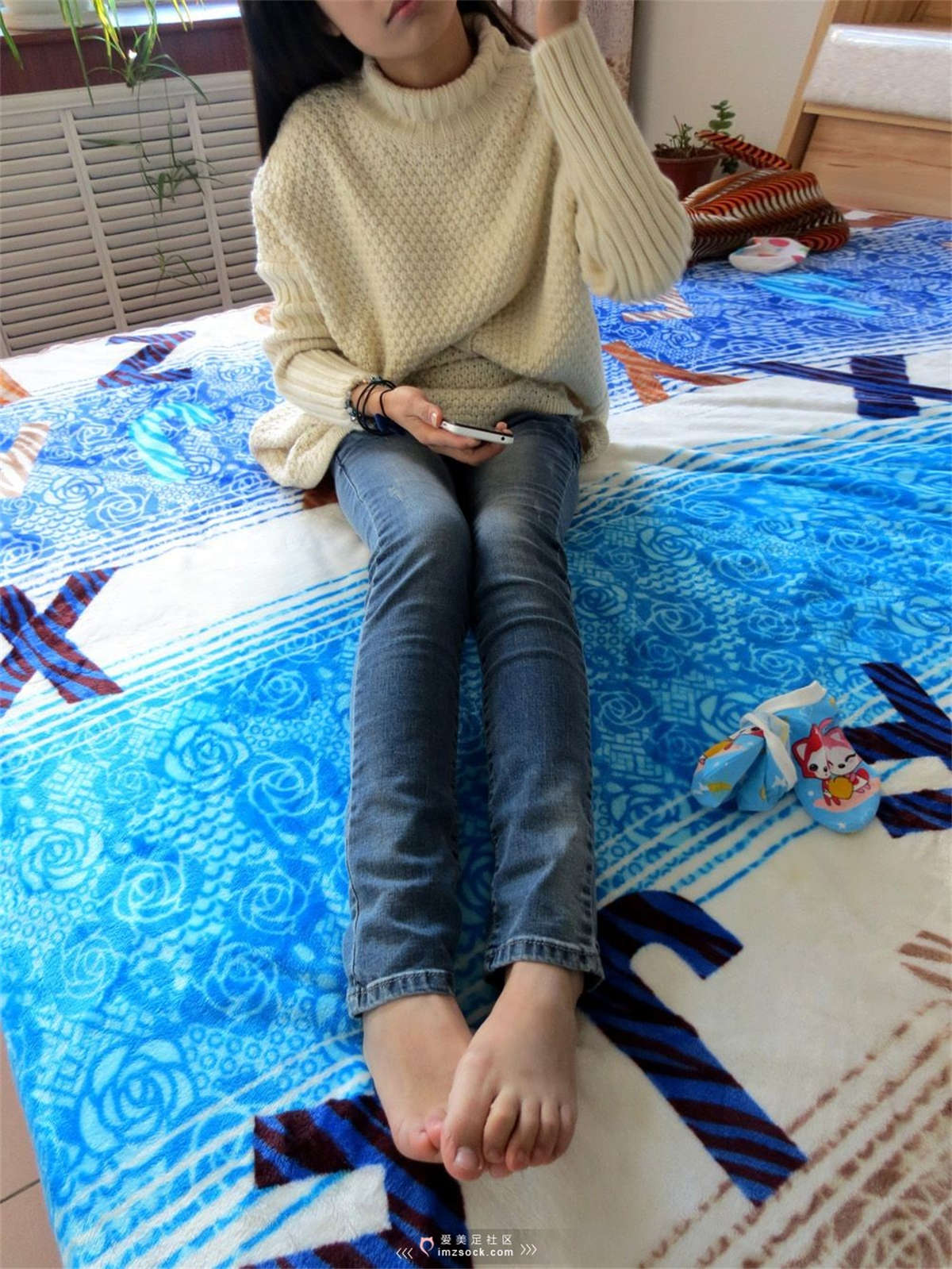 图片[2]-MZSOCK-2018 No.242 牛仔裤小皮靴棉袜小姐姐 【第三季】-日更街拍