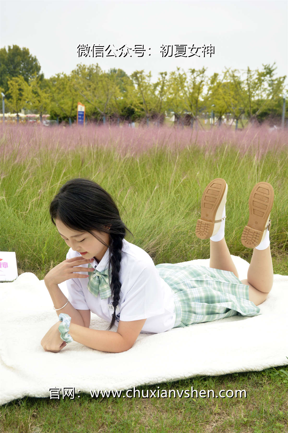 图片[2]-初夏女神 NO.093 双双 雪松JK套-日更街拍