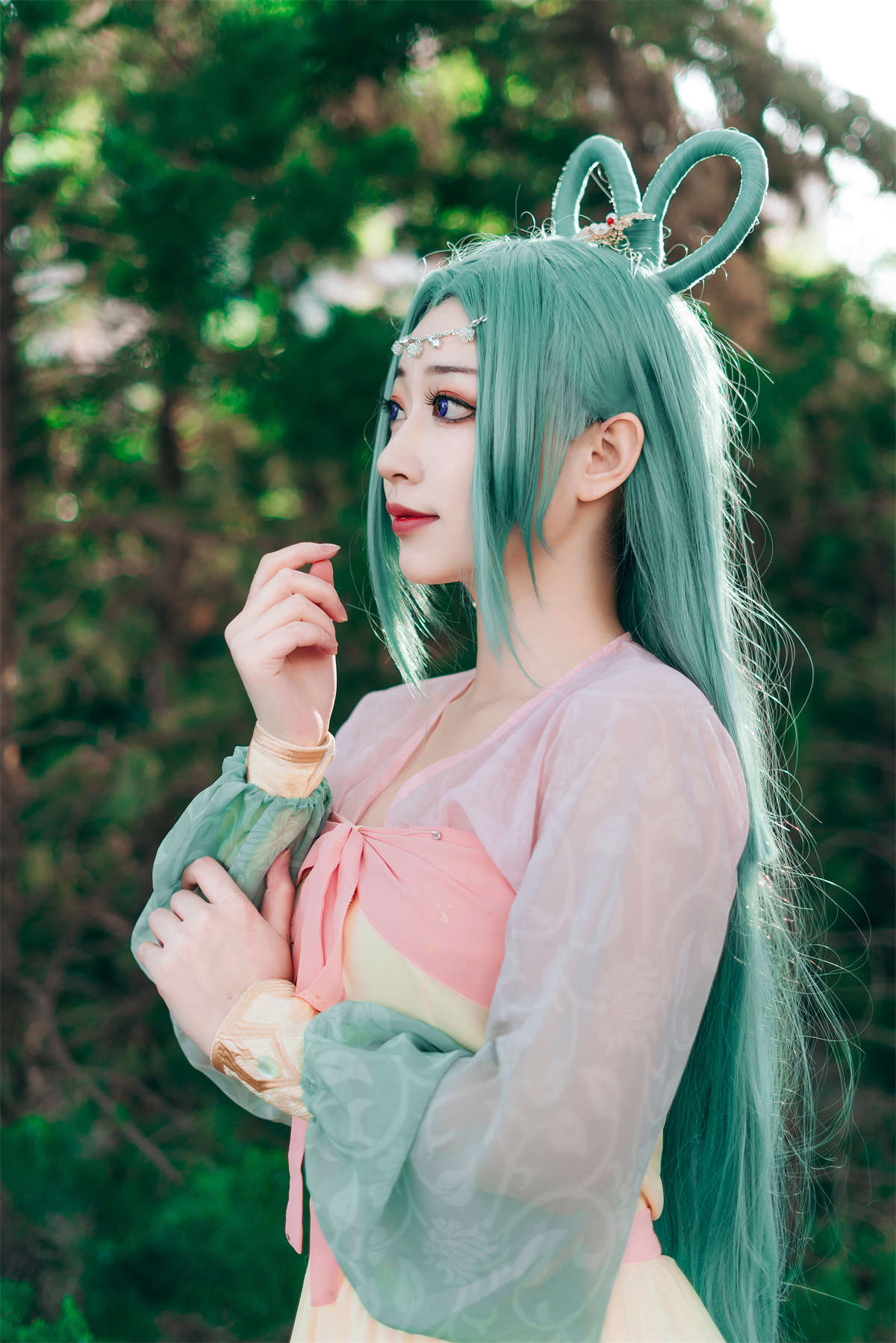 YITUYU艺图语 2023.09.26 蓝兔宫装拟人 桃墨公子x插图1