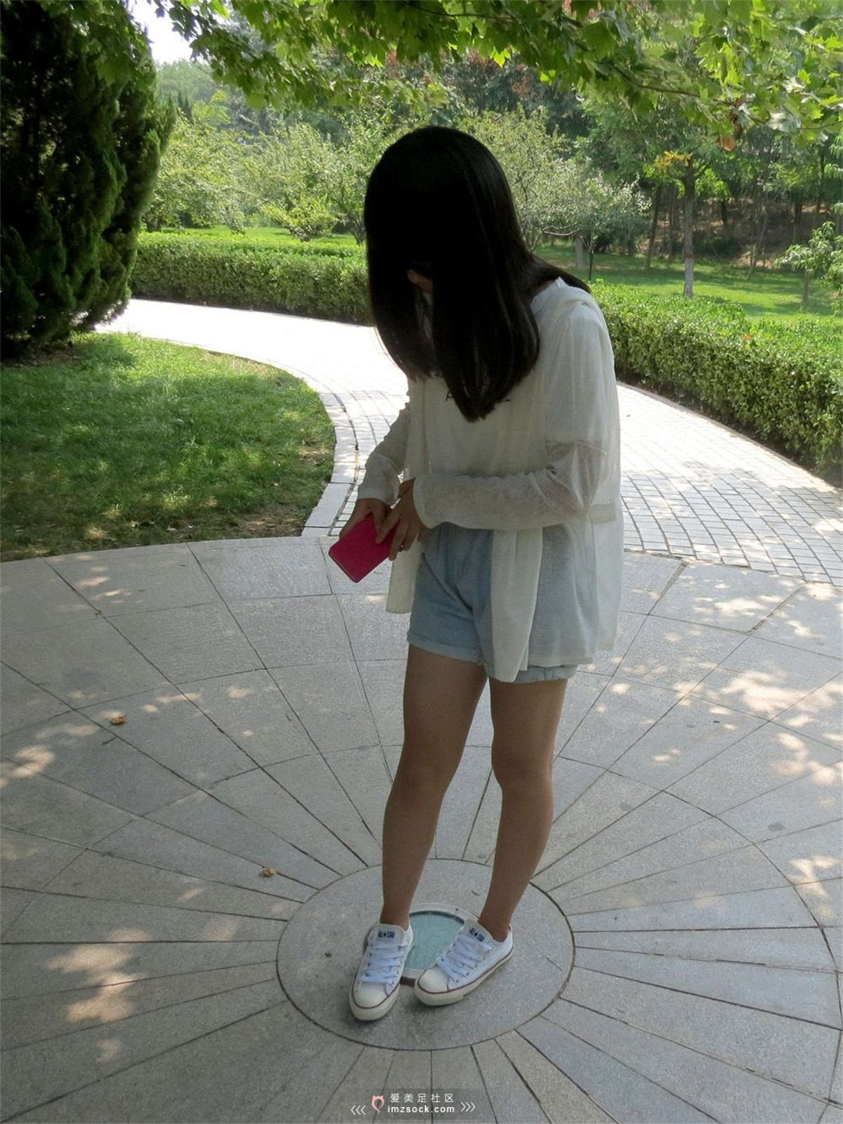 图片[2]-MZSOCK-2018 No.252 嫩腿帆布鞋热裤女生棉袜【第三季】-日更街拍