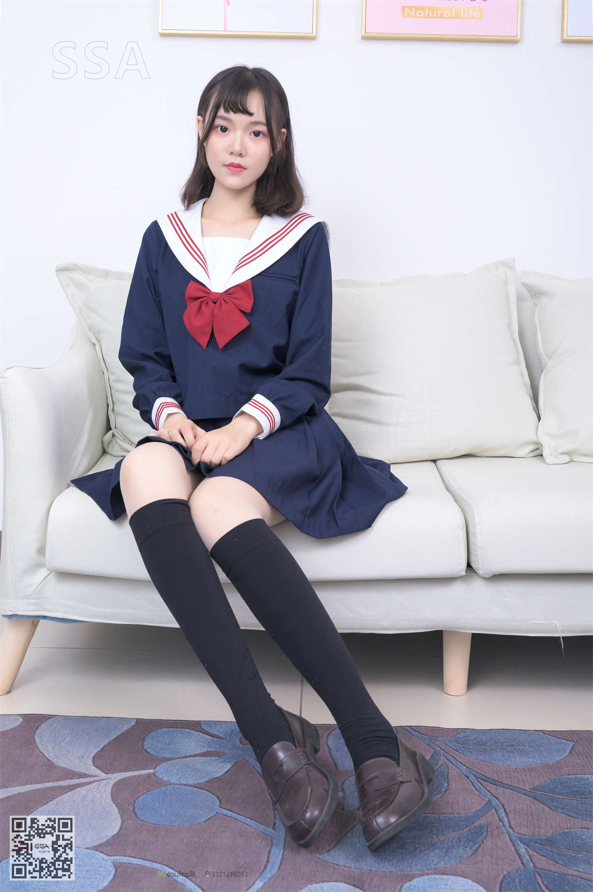 图片[2]-SSA丝社 NO.213 阳阳-阳光少女jk制服（上）-日更街拍