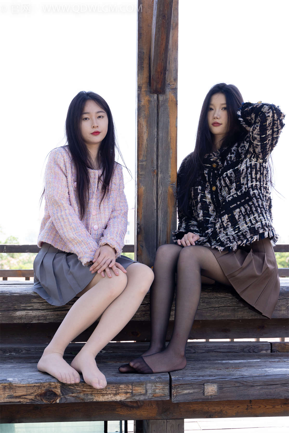 物恋传媒 NO.1734 小竹&美兔-阳光明媚-日更街拍