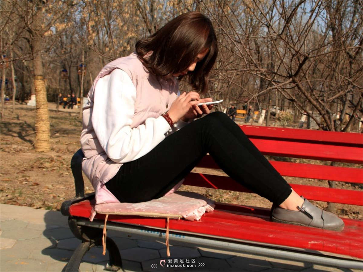 图片[2]-MZSOCK-2018 No.259 短发小皮鞋粉色船袜-日更街拍