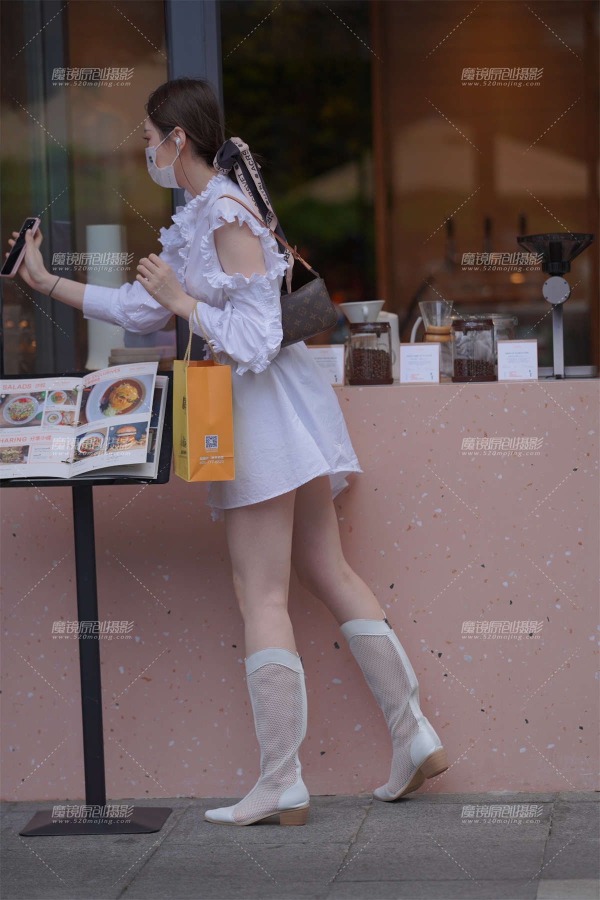 图片[2]-高挑白裙美女 真美-日更街拍