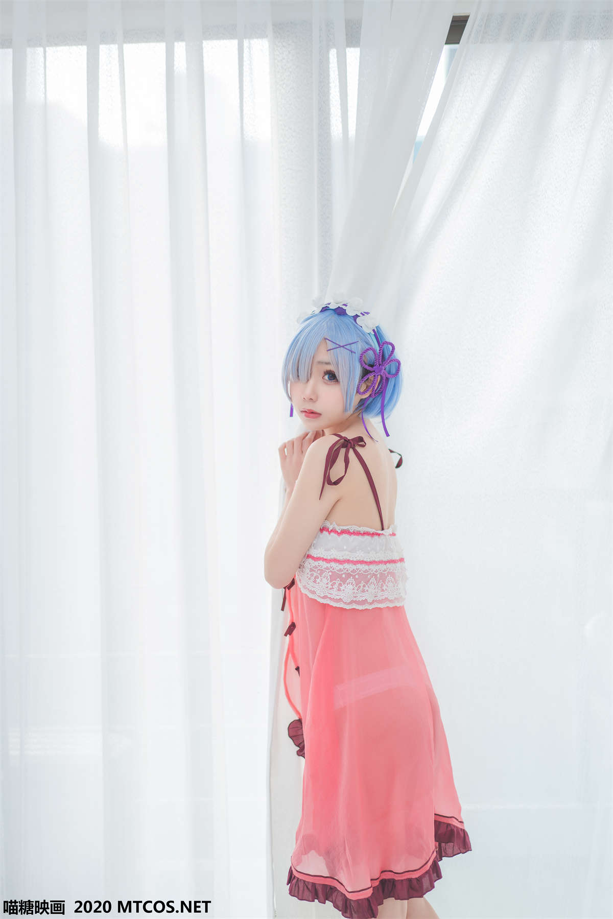 图片[2]-喵糖映画 VOL.112 蕾姆睡衣-日更街拍