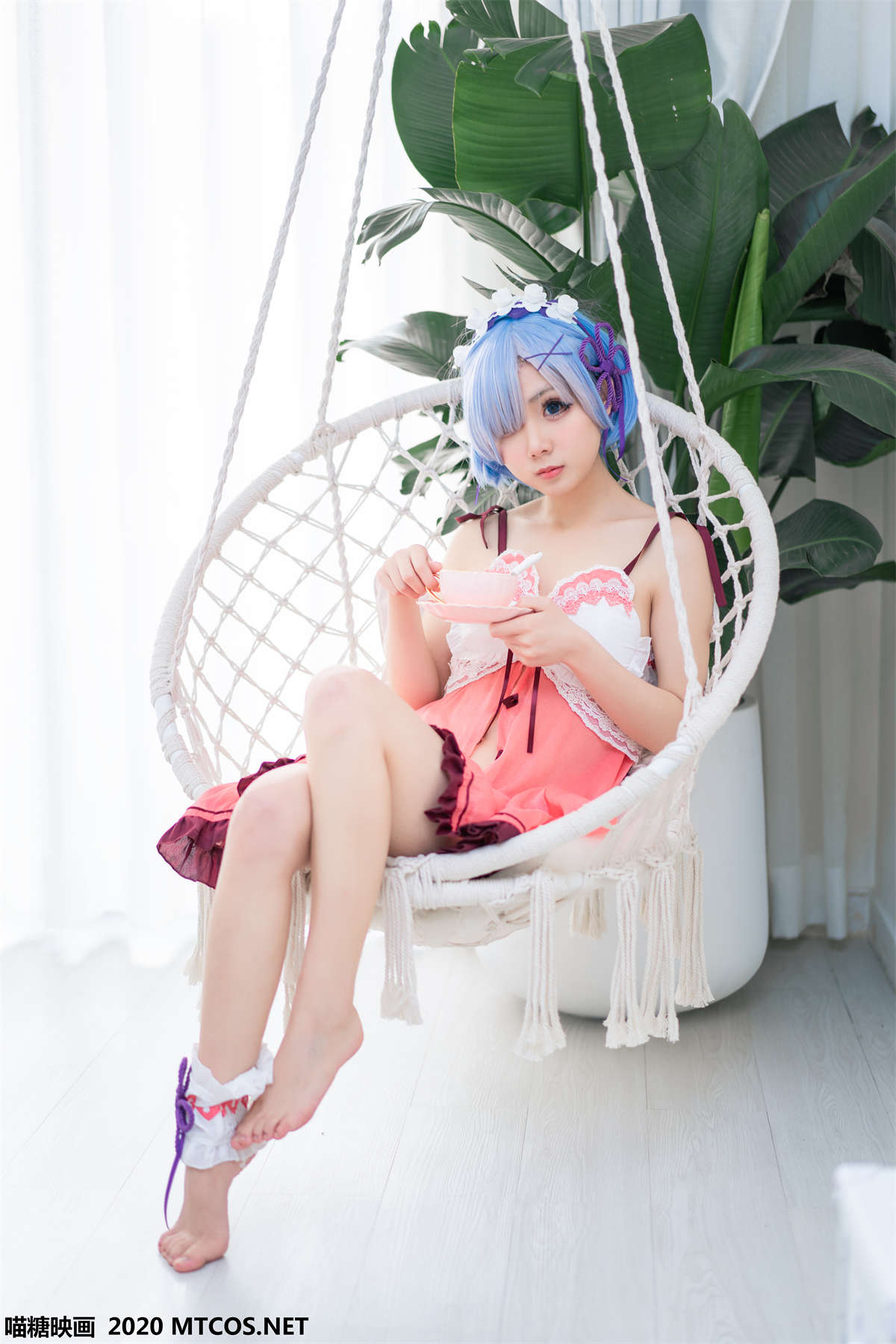 喵糖映画 VOL.112 蕾姆睡衣-日更街拍