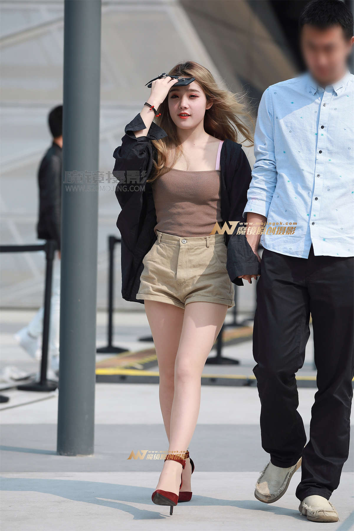 图片[2]-【风舞赛贴】短裤，肉丝高跟-日更街拍