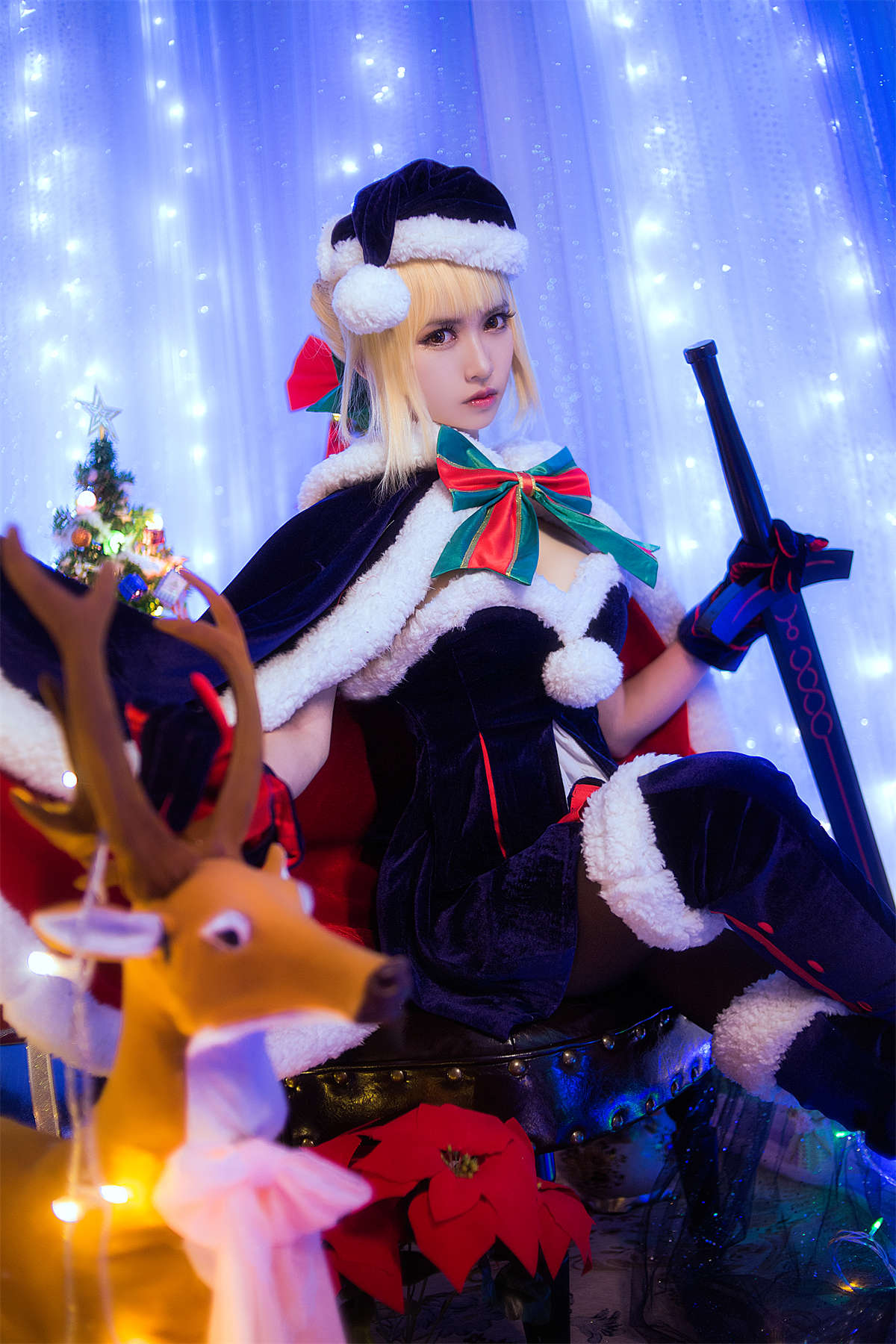 图片[2]-鳗鱼霏儿 No.006 King of Knight 圣诞-日更街拍