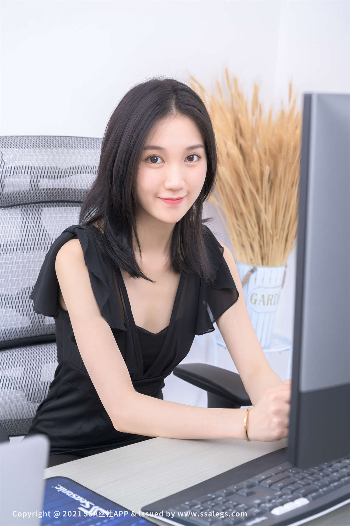 图片[2]-SSA丝社 No.780 模特晶晶的黑色丝袜（上）-日更街拍