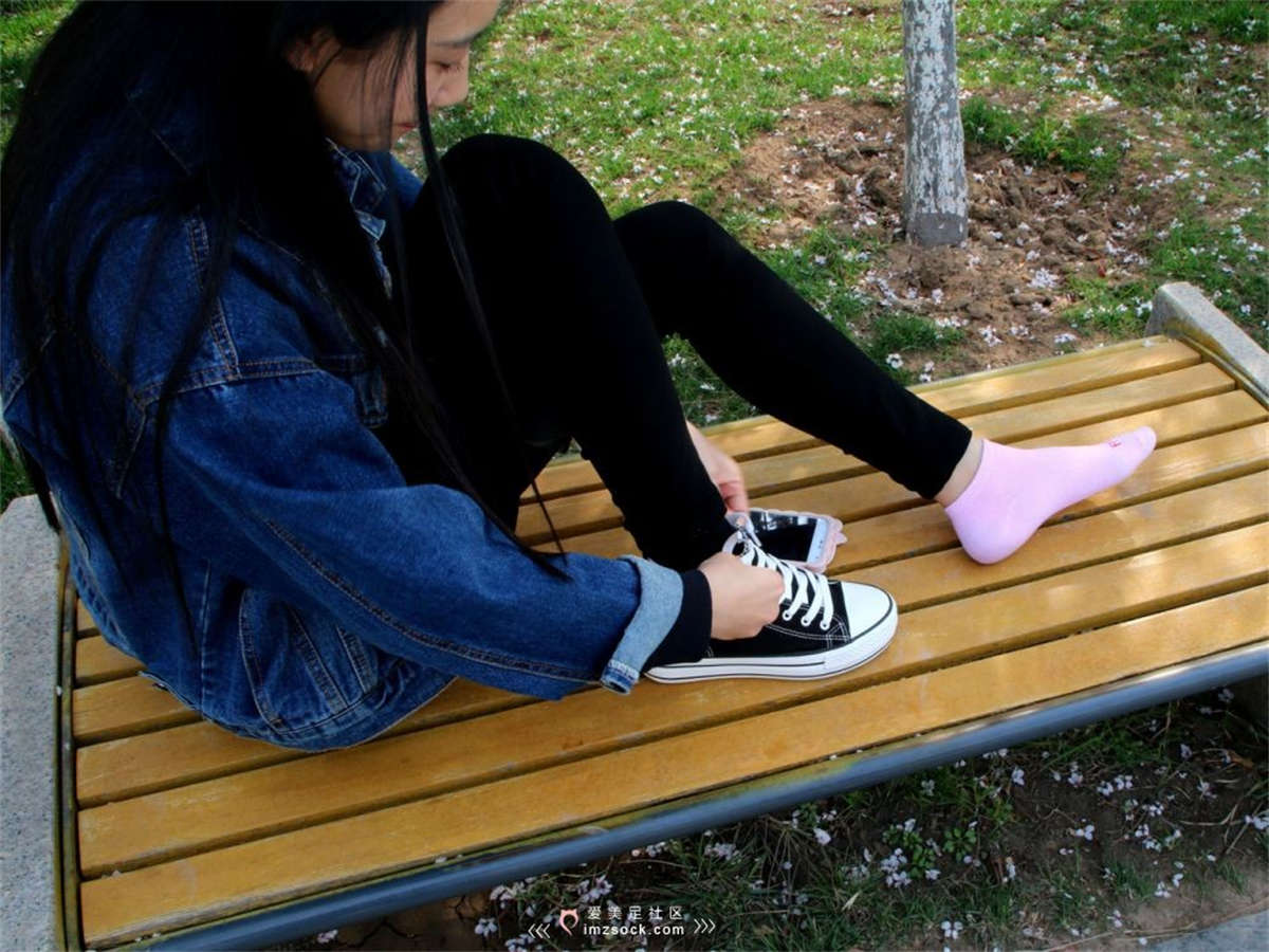 MZSOCK-2018 No.265 棒球帽小姐姐帆布鞋棉袜裸足-日更街拍