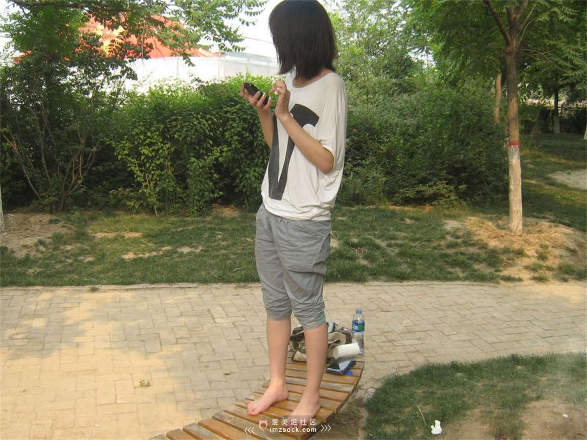 MZSOCK-2018 No.266 七分裤短发少女帆布鞋纤细小腿 【第二季】-日更街拍
