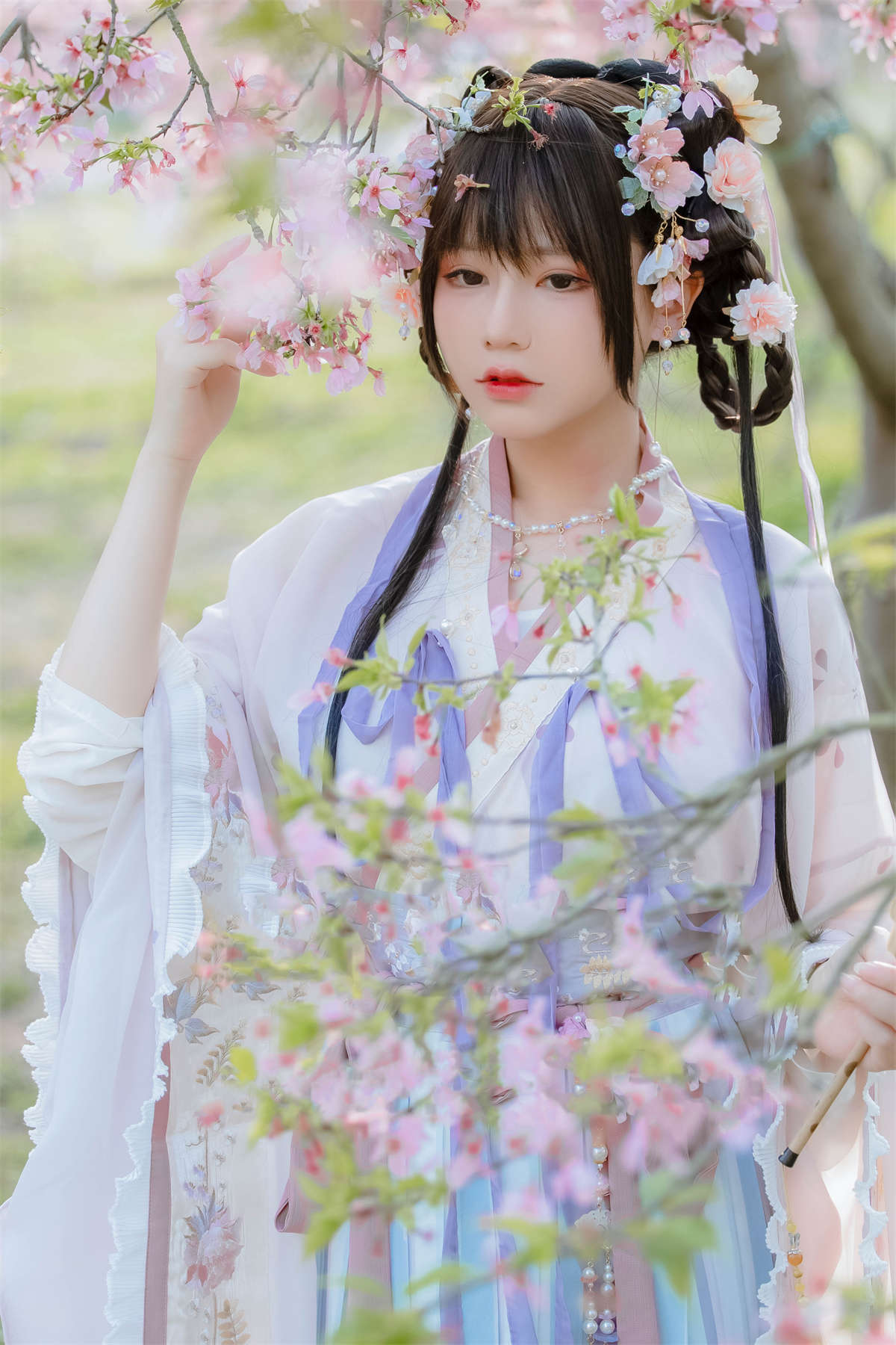 图片[2]-Nyako喵子 NO.035 樱花汉服 花神祈愿-日更街拍