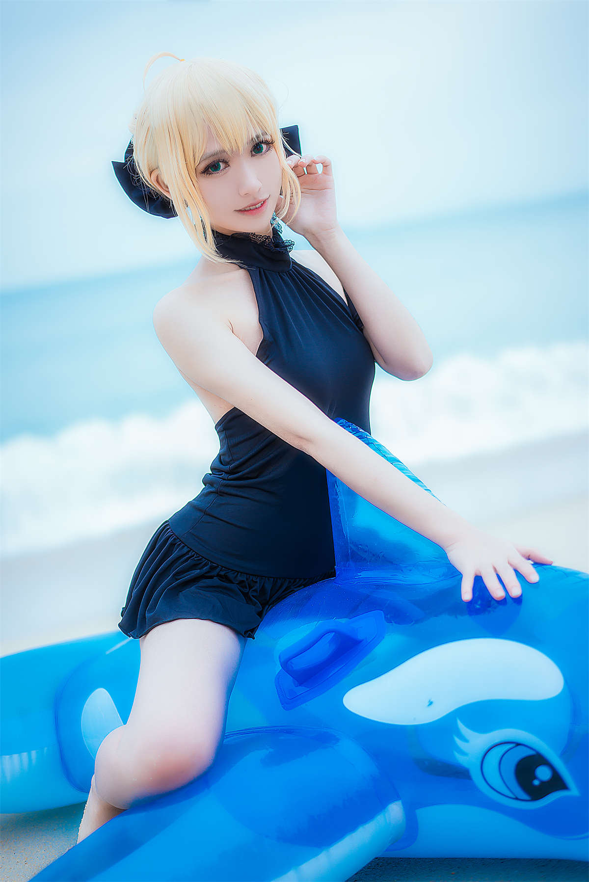 图片[2]-鳗鱼霏儿 No.011 King of Knight 海边-日更街拍