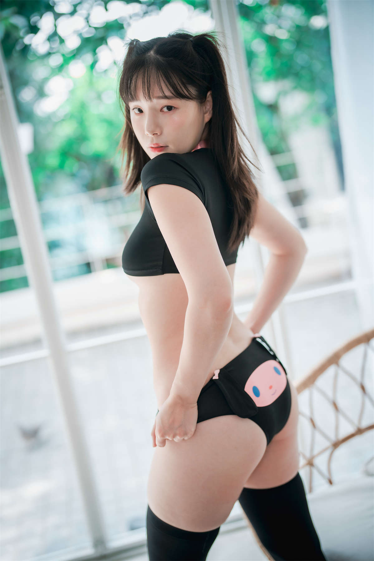 [DJAWA] PIA – Black puppy girl-日更街拍